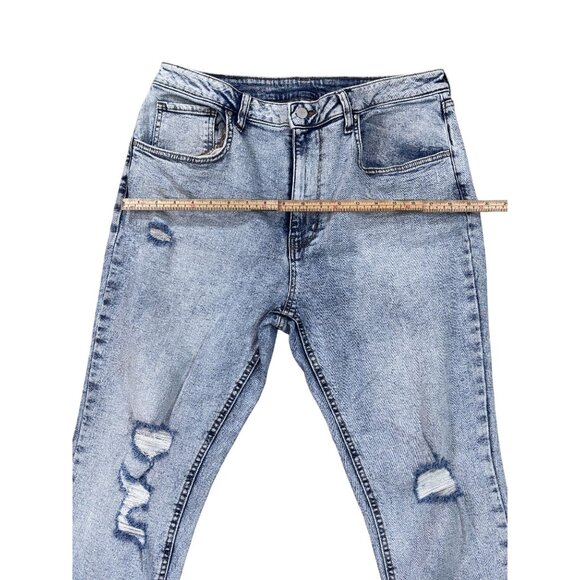 No Boundaries Womens Ripped Light Wash Jeans Size 15 - Picture 10 of 10